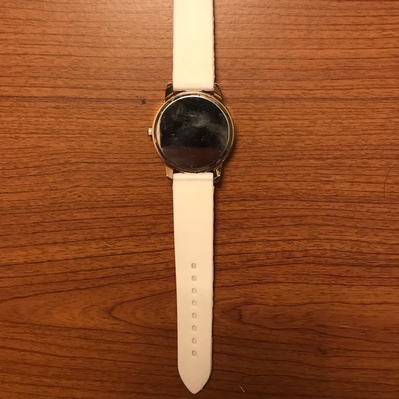 Geneva Rose Gold & White Watch with Silicone Band - Picture 6 of 8